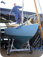 Stepping mast of Folkboat